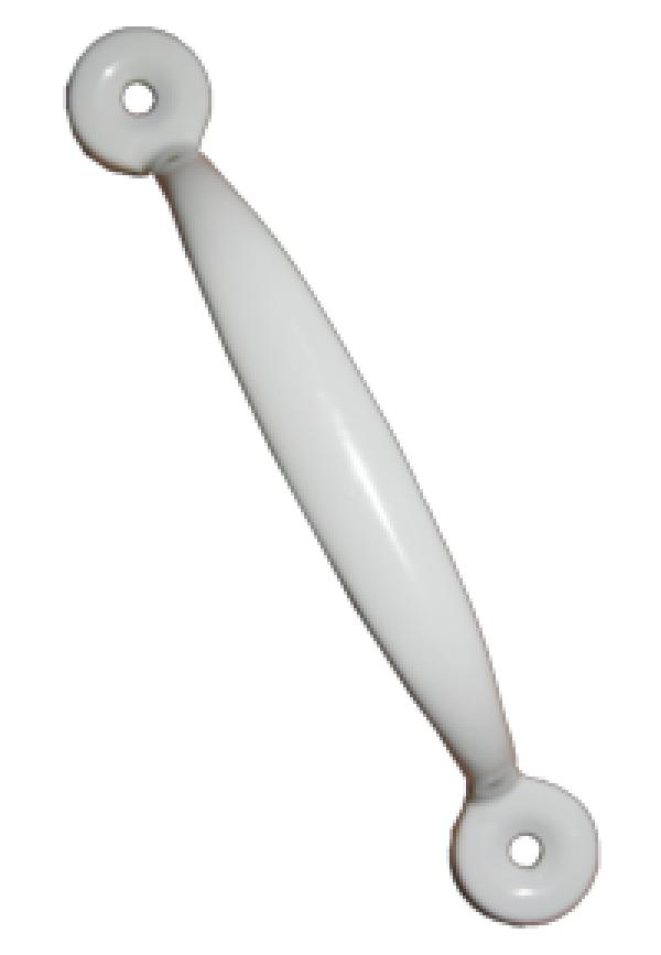 Ручка-скоба РС-68 цельнотянутая (полимер белый) купить онлайн за 32 руб. в интернет-магазине ТД ОЛИС