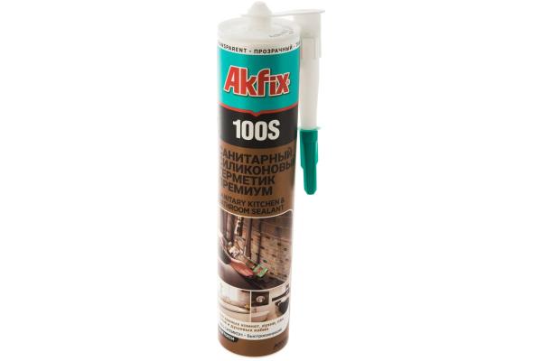 Akfix 100S Санитарный герметик для кухни и ванной 280 мл (прозрачный) купить онлайн за 507 руб. в интернет-магазине ТД ОЛИС