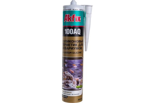 Akfix 100AQ Аквариумный силиконовый герметик 280 мл (черный)  купить онлайн за 572 руб. в интернет-магазине ТД ОЛИС