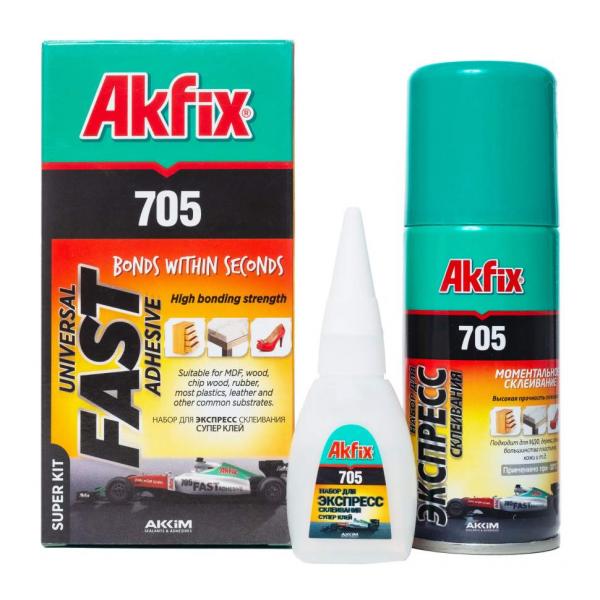 Akfix 705 Набор для склеивания (В25 гр + 100 мл) купить онлайн за 269 руб. в интернет-магазине ТД ОЛИС
