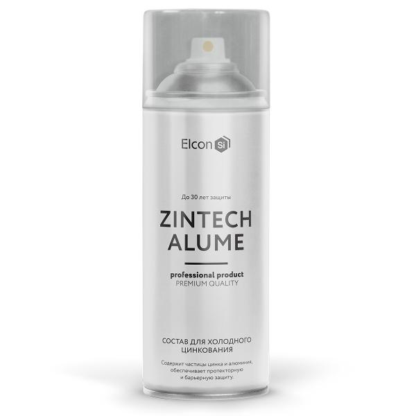 Грунт-эмаль Elcon Zintech Alume аэрозоль 520 мл купить онлайн за 484 руб. в интернет-магазине ТД ОЛИС