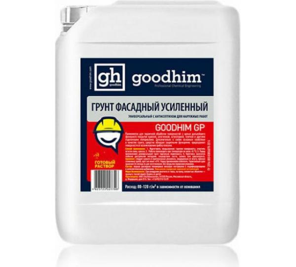 Грунт усиленный фасадный универсальный с антисептиком, GOODHIM GP, 10 л(Выведен) купить онлайн за 1167 руб. в интернет-магазине ТД ОЛИС