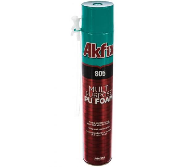 Akfix 805 Многоцелевая бытовая полиуретановая пена, 850 гр. купить онлайн за 488 руб. в интернет-магазине ТД ОЛИС