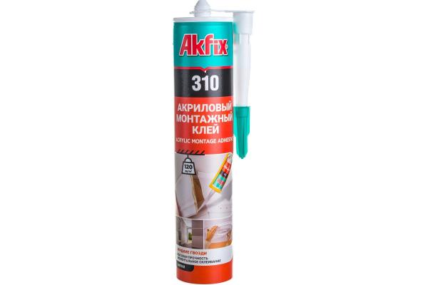 Akfix 310 Акриловый монтажный клей (жидкие гвозди) 310 мл купить онлайн за 312 руб. в интернет-магазине ТД ОЛИС