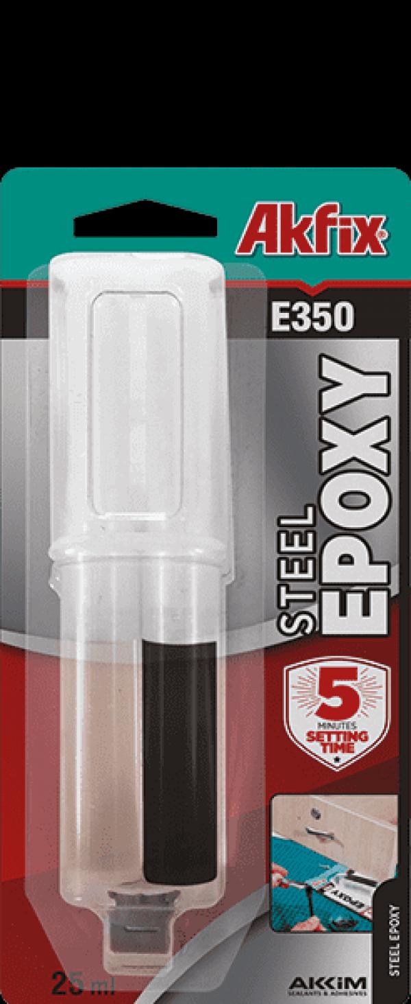 Akfix E350 Эпоксидный клей для металла 25 мл./29 гр.  купить онлайн за 437 руб. в интернет-магазине ТД ОЛИС