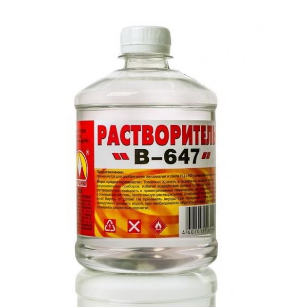 Растворитель 647 0,5 л Вершина купить онлайн за 112 руб. в интернет-магазине ТД ОЛИС