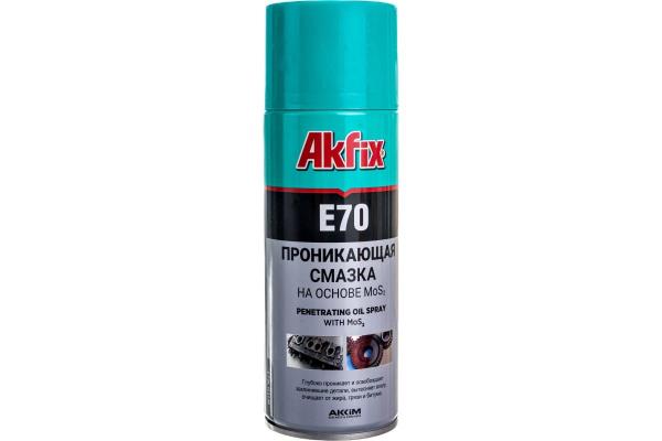 Akfix E70 Проникающая смазка 400 мл купить онлайн за 410 руб. в интернет-магазине ТД ОЛИС