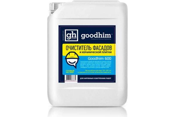 Очиститель фасадов и керамической плитки GOODHIM 600 (концентрат 1:5), 5 л купить онлайн за 1335 руб. в интернет-магазине ТД ОЛИС