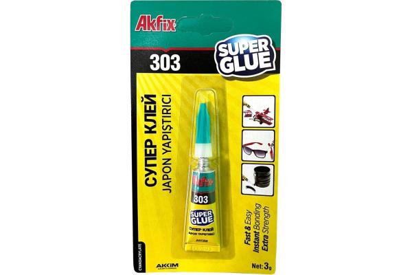 Akfix 303 Супер клей, 3 гр. купить онлайн за 48 руб. в интернет-магазине ТД ОЛИС