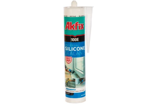 Akfix 100E Универсальный силикон 280 мл (белый) купить онлайн за 343 руб. в интернет-магазине ТД ОЛИС
