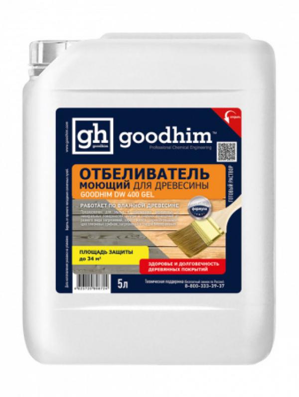 Отбеливатель моющий для древесины, GOODHIM DW400 GEL, 5 л(Вывели) купить онлайн за 898 руб. в интернет-магазине ТД ОЛИС